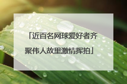 近百名网球爱好者齐聚伟人故里激情挥拍