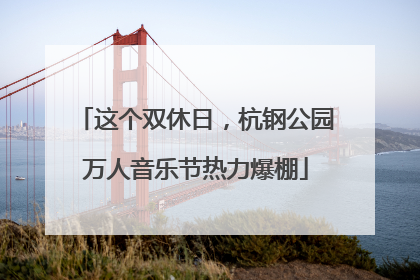 这个双休日，杭钢公园万人音乐节热力爆棚