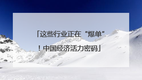 这些行业正在“爆单”！中国经济活力密码