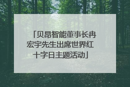 贝昂智能董事长冉宏宇先生出席世界红十字日主题活动
