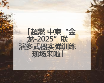 超燃 中柬“金龙-2025”联演多武器实弹训练现场来啦