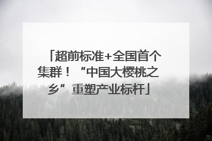 超前标准+全国首个集群！“中国大樱桃之乡”重塑产业标杆