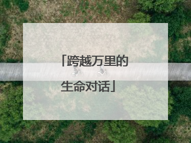 跨越万里的生命对话