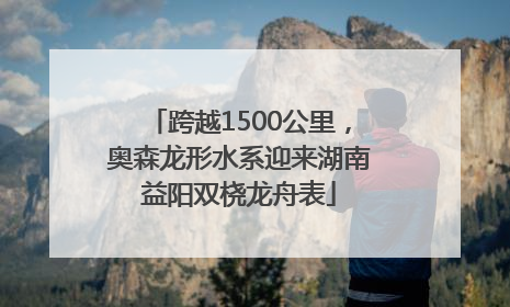 跨越1500公里，奥森龙形水系迎来湖南益阳双桡龙舟表