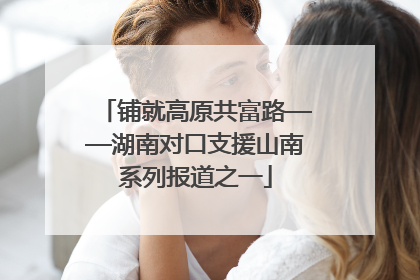 铺就高原共富路——湖南对口支援山南系列报道之一