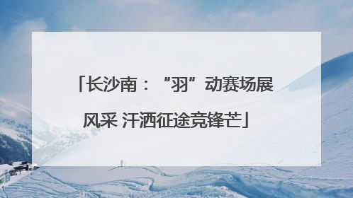 长沙南：“羽”动赛场展风采 汗洒征途竞锋芒