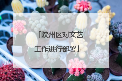 陕州区对文艺工作进行部署