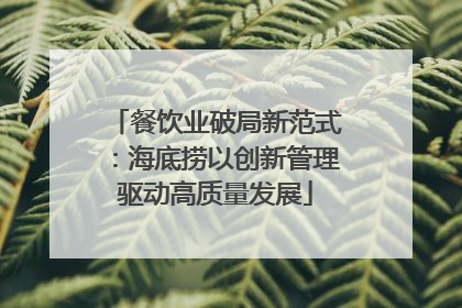 餐饮业破局新范式：海底捞以创新管理驱动高质量发展