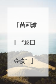 黄河滩上“龙口夺食”