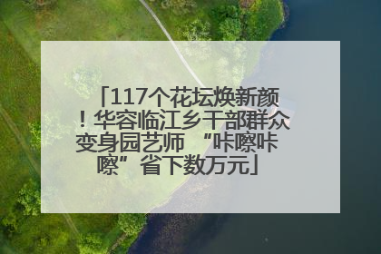 117个花坛焕新颜！华容临江乡干部群众变身园艺师 “咔嚓咔嚓”省下数万元