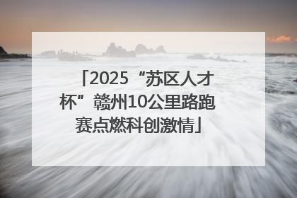 2025“苏区人才杯”赣州10公里路跑赛点燃科创激情