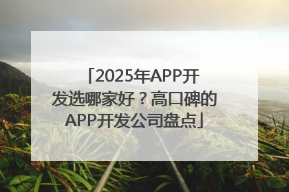 2025年APP开发选哪家好？高口碑的APP开发公司盘点