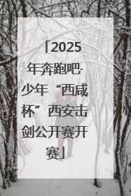 2025年奔跑吧·少年“西咸杯”西安击剑公开赛开赛