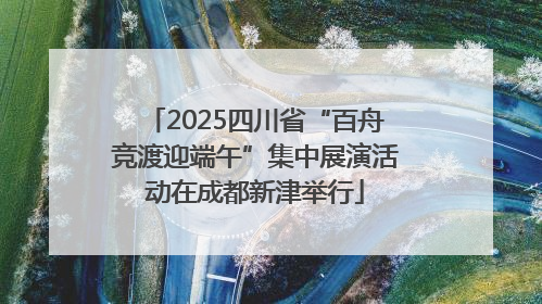 2025四川省“百舟竞渡迎端午”集中展演活动在成都新津举行