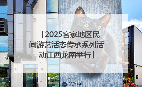 2025客家地区民间游艺活态传承系列活动江西龙南举行