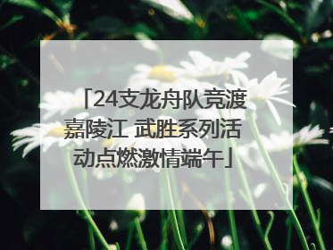 24支龙舟队竞渡嘉陵江 武胜系列活动点燃激情端午