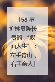58 岁护林员陈长贵的 “双面人生”：左手青山，右手亲人